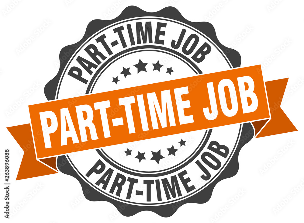 Obraz premium part-time job stamp. sign. seal