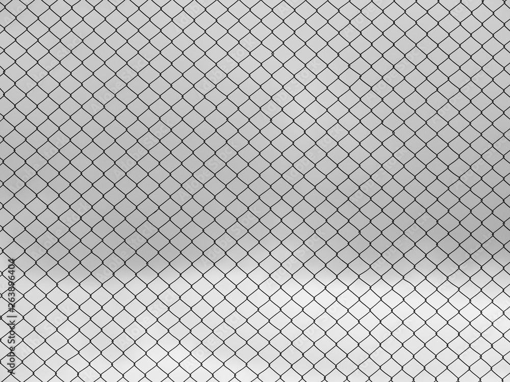 Decorative wire mesh with cloud sky Decorative wire mesh with cloud sky