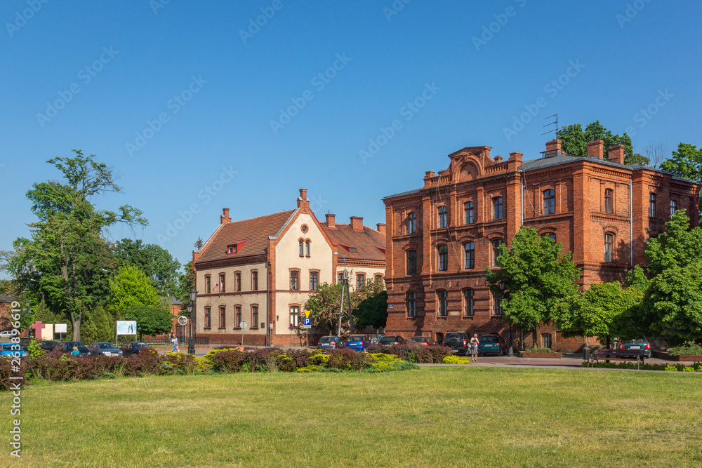 Old buildings in Zyrardow, Masovia, Poland