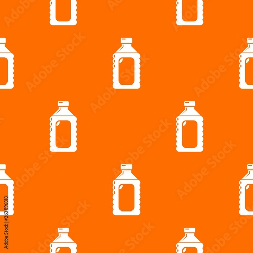 Plastic soap bottle pattern vector orange for any web design best