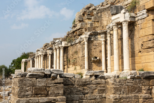 Ancient roman city ruins