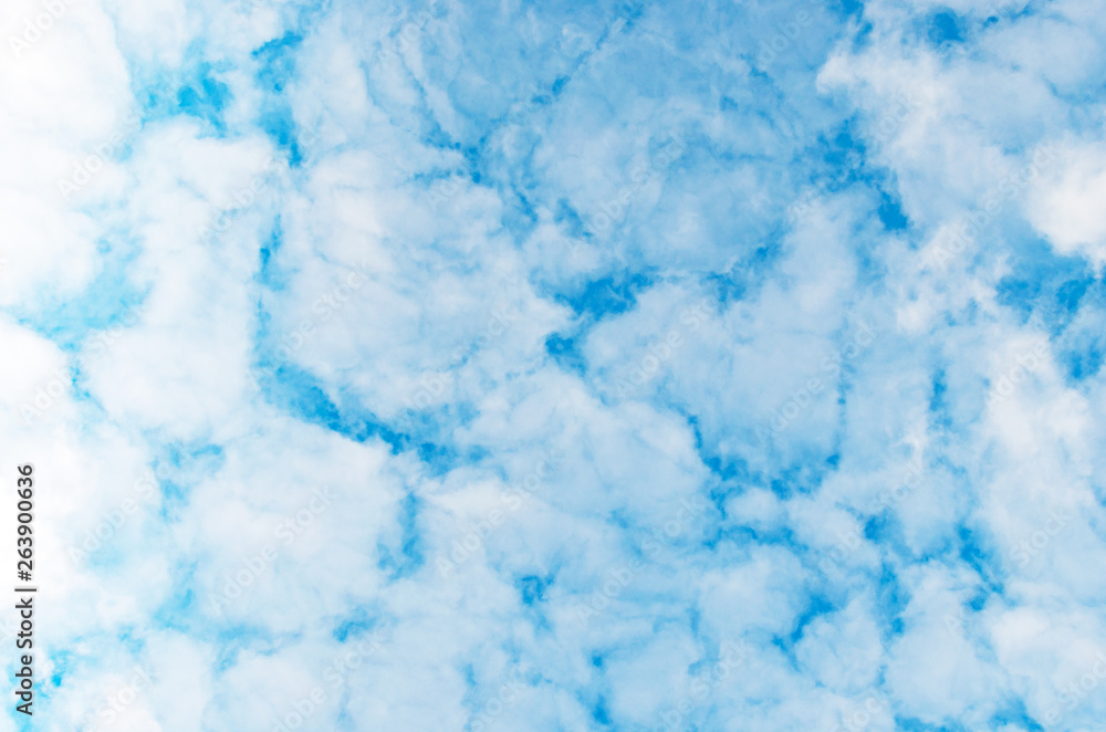 Obraz premium Abstract background, white clouds and blue sky.Beautiful nature.