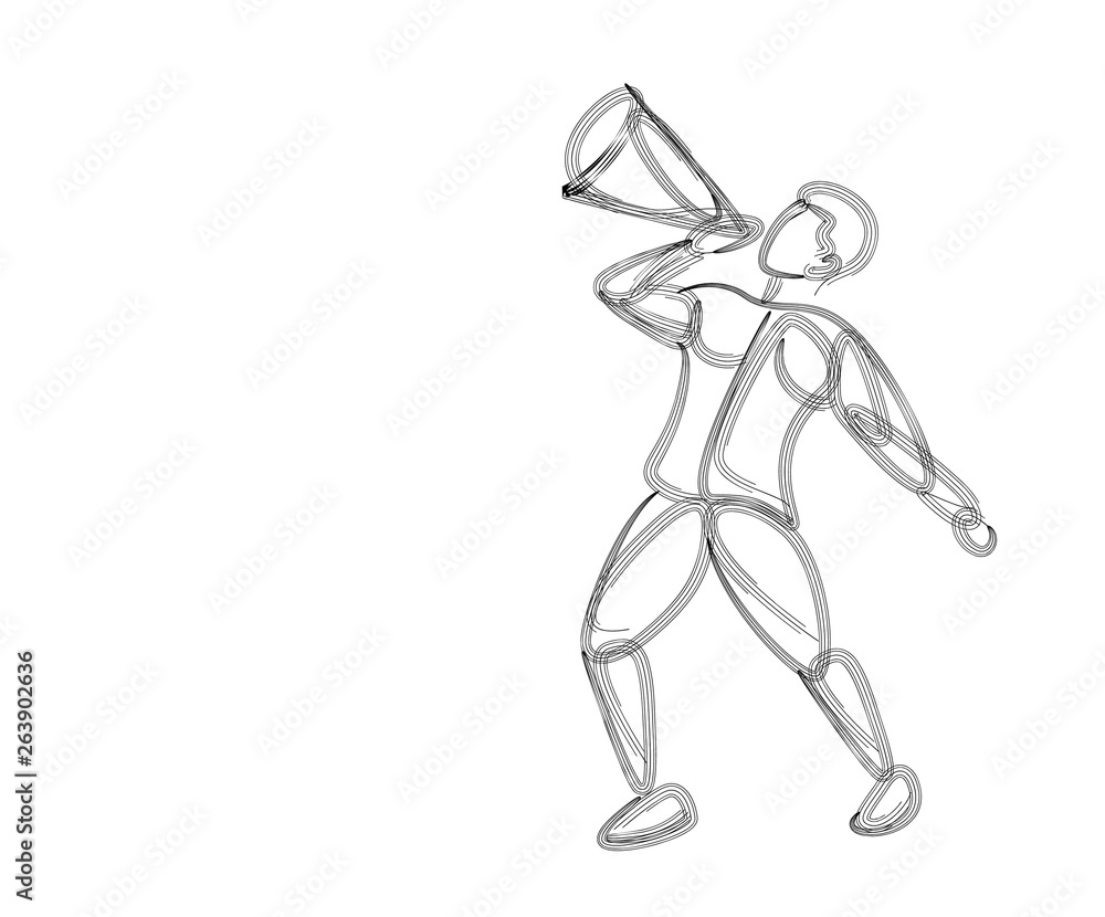 Man hand holding megaphone concept of business announcement, space for text. Man hand holding megaphone concept of business announcement, space for text.