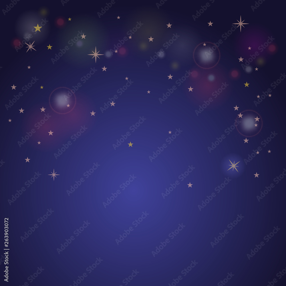 Colorful star background with cartoon style for your design with copyspace. Vector illustration.