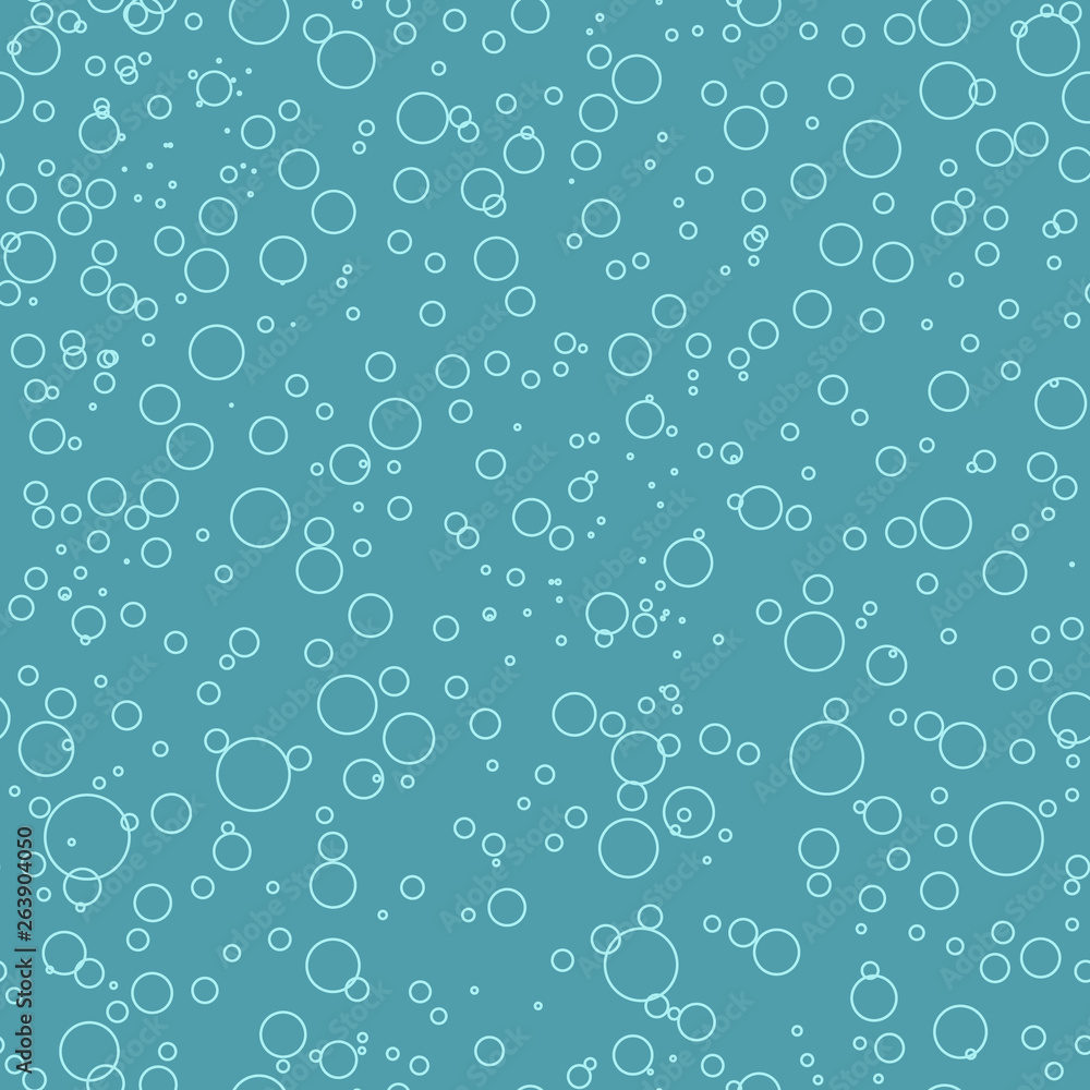 vector seamless wallpaper, pattern with bubbles, water