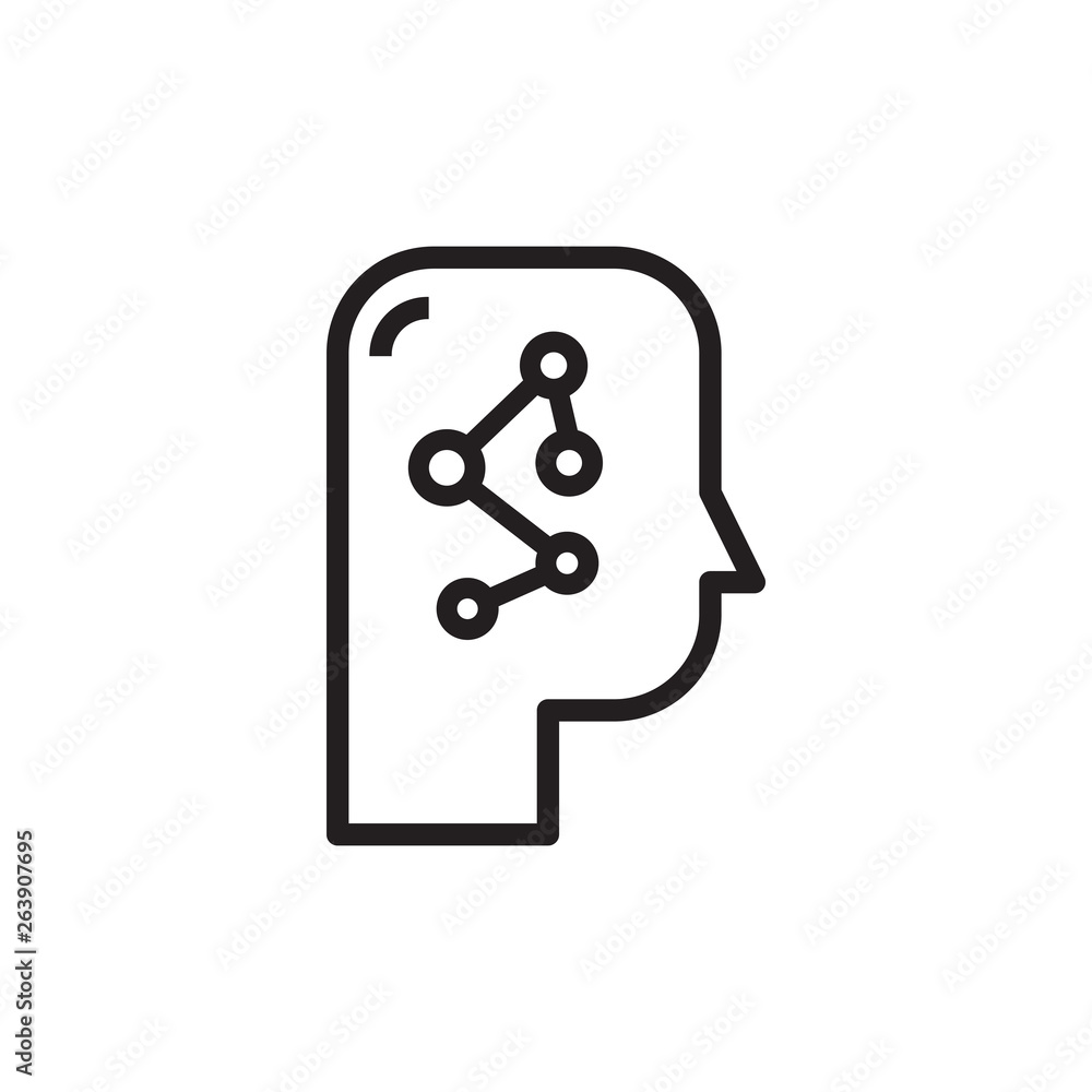 Mind Map Concept Vector Icon, Eps10. Science Symbol Mind Map Concept Vector Icon, Eps10. Science Symbol