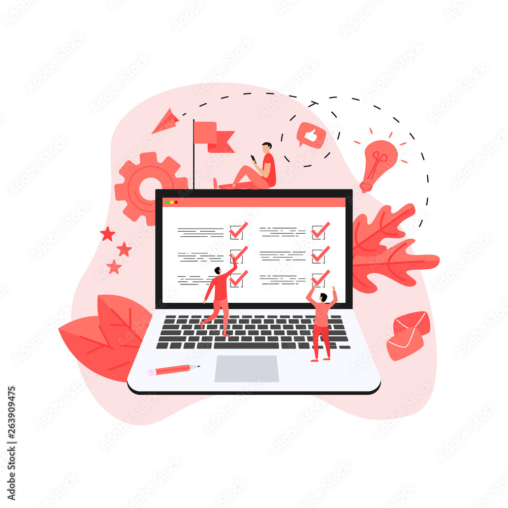 Online action plan concept with businessman. Business, time management Online action plan concept with businessman. Business, time management