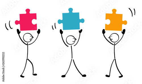 Connected with 3 puzzles