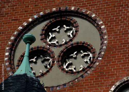 Protestant Auenkirche (Auen Church, built between 1895 and 1897) in Berlin Wilmersdorf on March 25, 2015, Germany photo