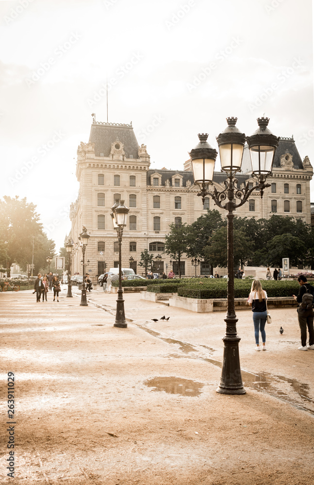 Fototapeta premium SUNSET IN PARIS
