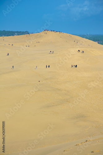 Le Dune du Pilat in France  the highest sand dunes in Europe.
