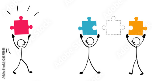 Connected with 3 puzzles