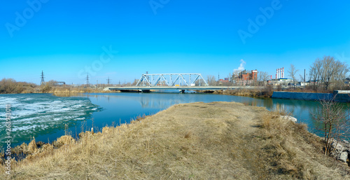 View to the motorway across the Miass River