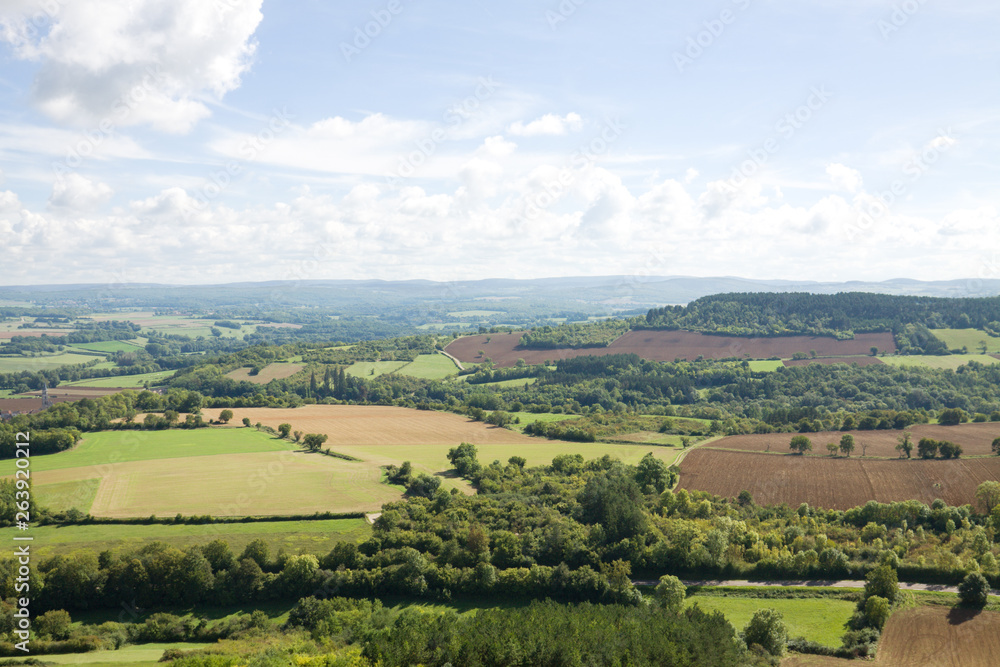 Panoramic aerial view in France