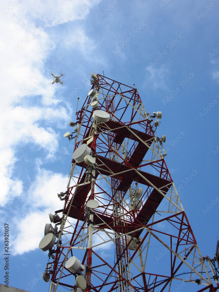 cellular tower and drone cellular tower and drone