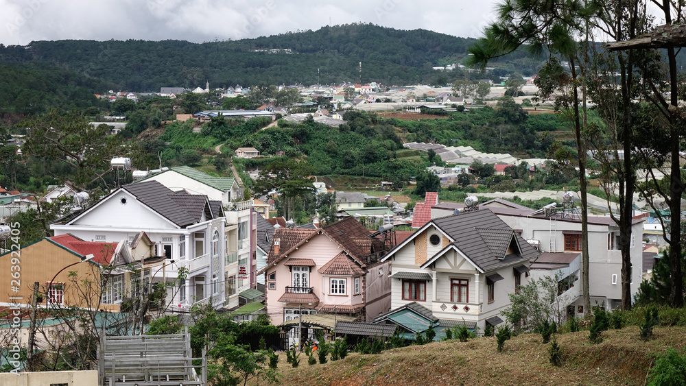 Aerial view of Dalat, Vietnam