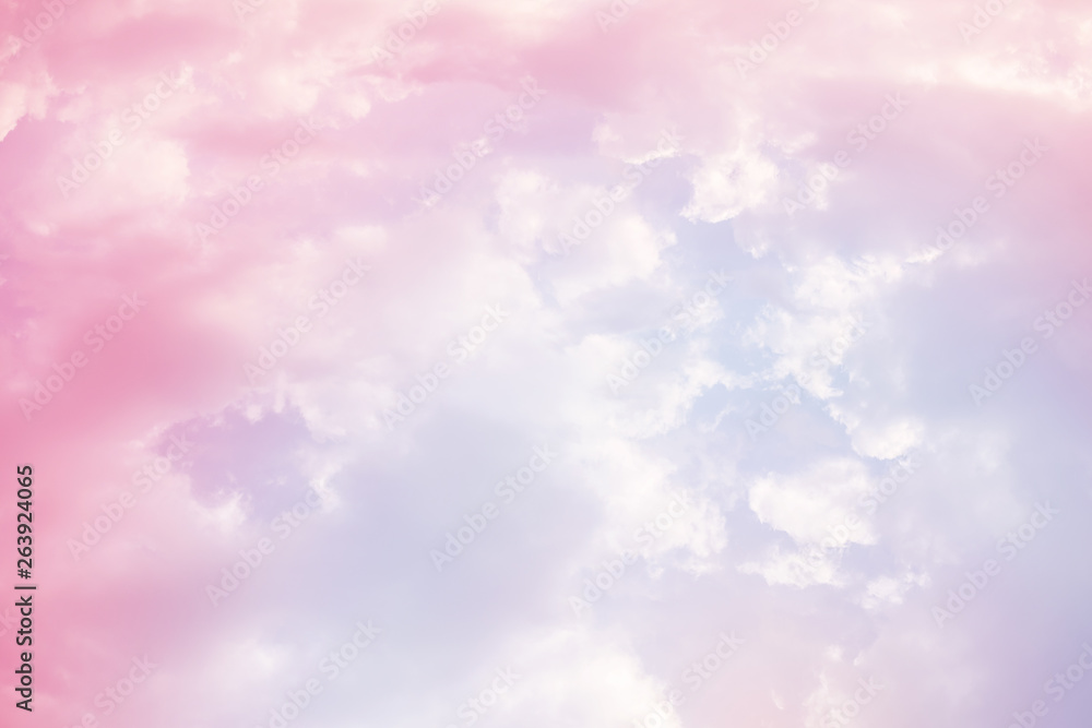 Sun and cloud background with a pastel colour Sun and cloud background with a pastel colour