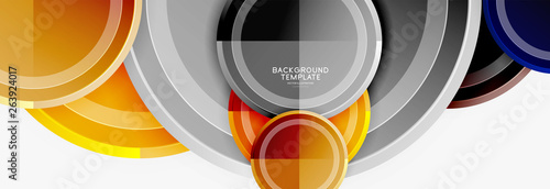 Colorful glossy circles background