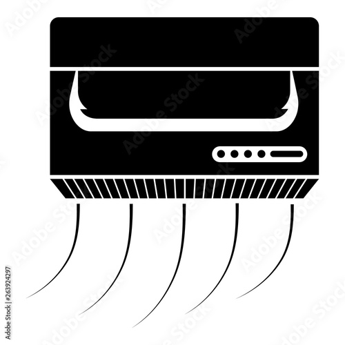 Air conditioning icon. Simple illustration of air conditioning vector icon for web design isolated on white background