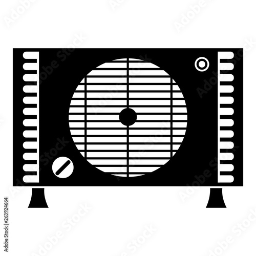 Air conditioning compressor icon. Simple illustration of air conditioning compressor vector icon for web design isolated on white background