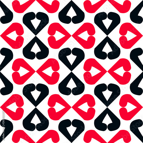 Bright seamless pattern with geometric elements.