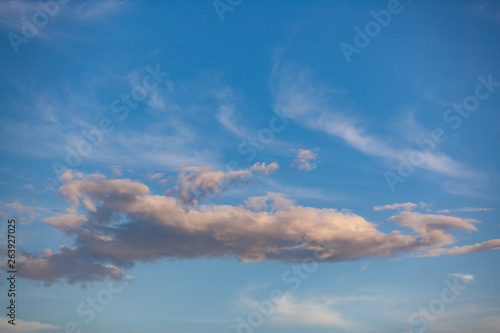 Blue sky with cloud.