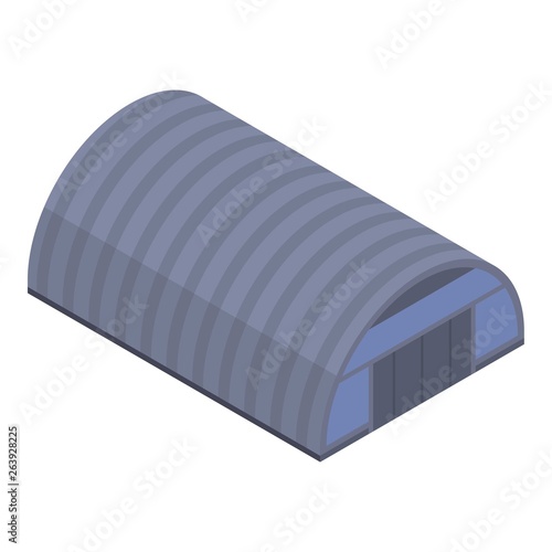 Port hangar icon. Isometric of port hangar vector icon for web design isolated on white background