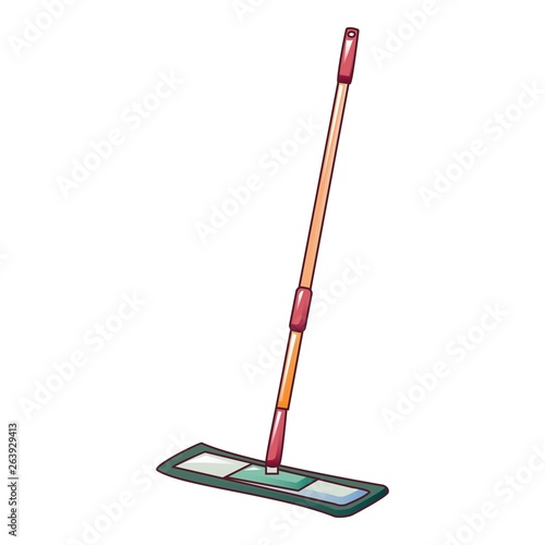 Cleaning mop icon. Cartoon of cleaning mop vector icon for web design isolated on white background