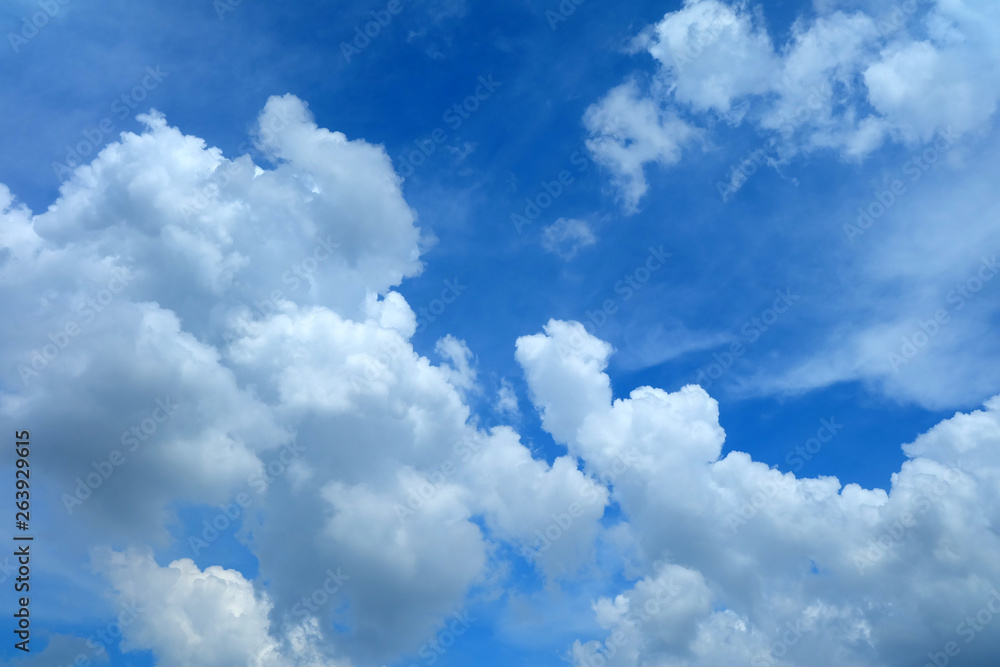 White Clouds with Beautiful Blue Sky Background. White Clouds with Beautiful Blue Sky Background.