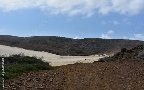 Sand Dunes Cutting Through Boca Keto in Arikok National Park photo