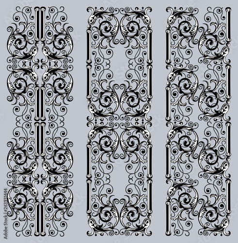 Decorative borders in vintage style