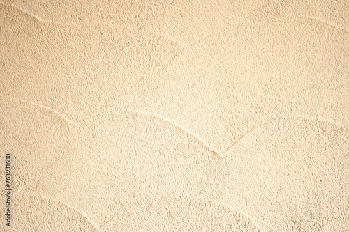 漆喰の壁　mortar, plaster, stucco wall.  white cream color. arch  pattern.