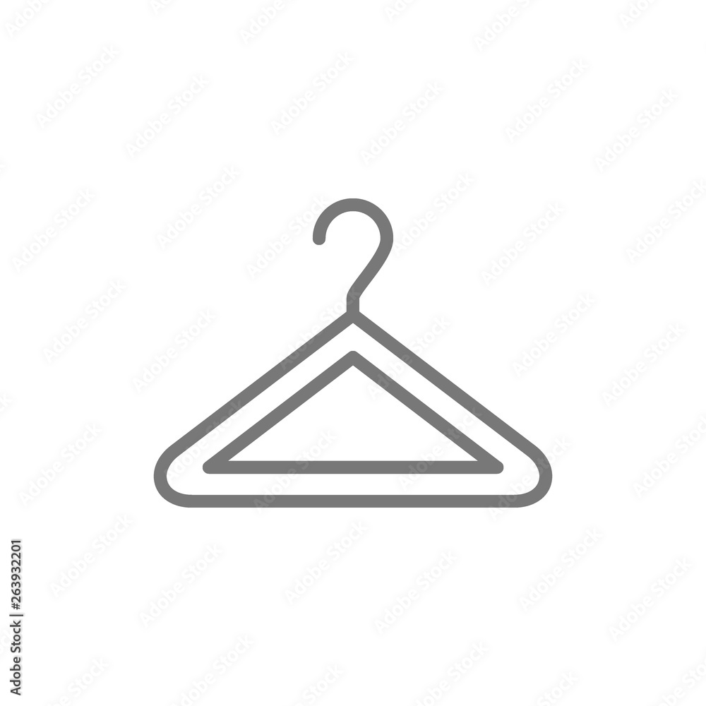 Hanger line icon. Hanger line icon.