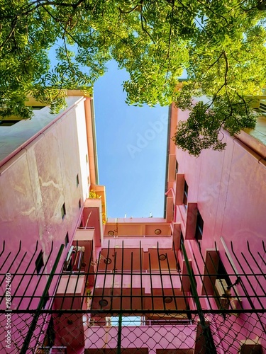 pink building space photo