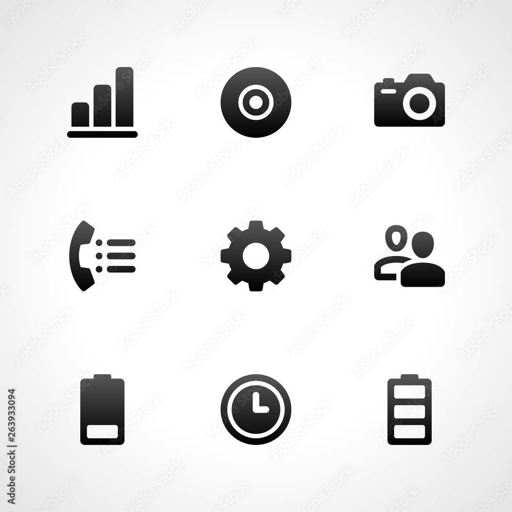 Web site icons set for landing page and infographics design vector illustration Web site icons set for landing page and infographics design vector illustration