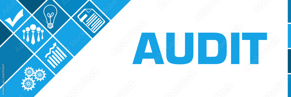 Audit Business Symbols Blue Left Triangles Audit Business Symbols Blue Left Triangles
