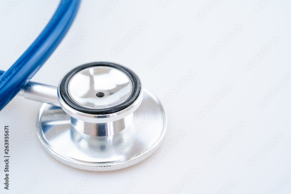 closeup head of  stethoscope