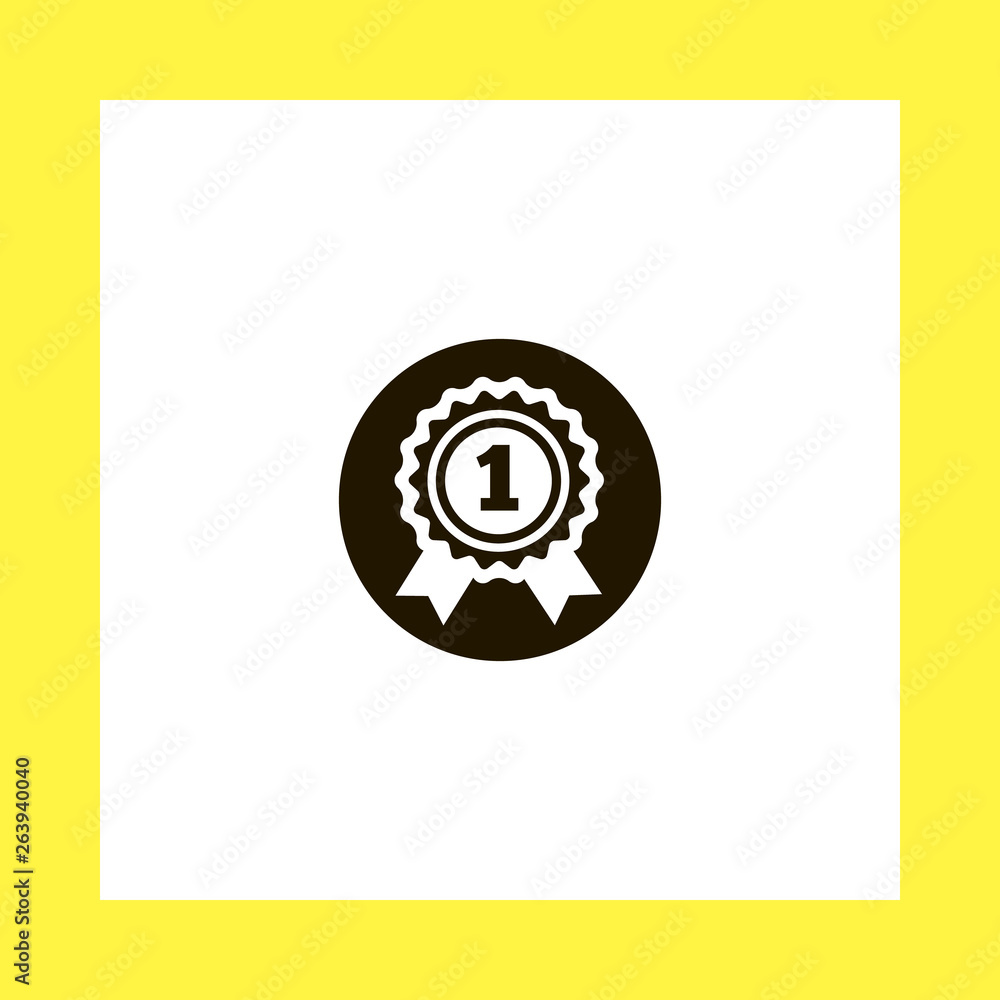 medal vector icon. flat design medal vector icon. flat design
