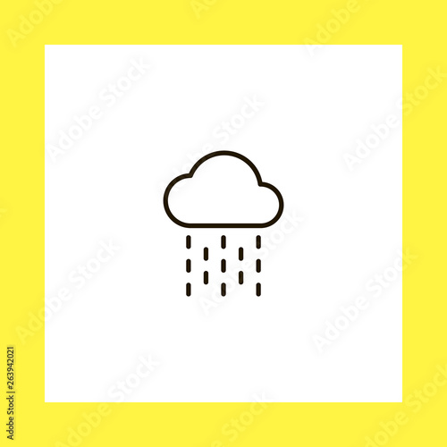 rain vector icon. flat design