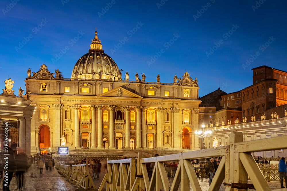 Saint Peter Basilica building in Vatican Rome