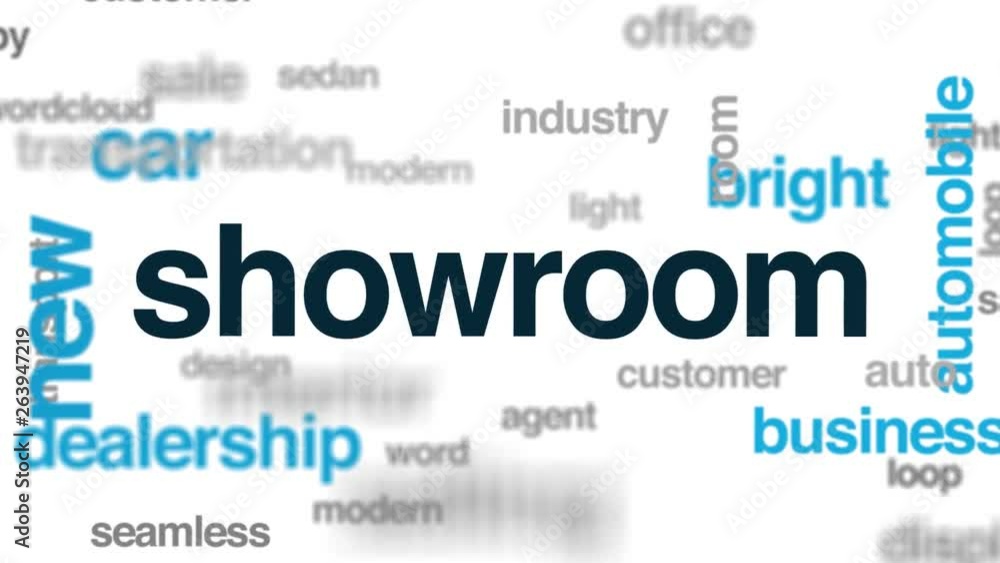 Showroom animated word cloud. Kinetic typography. Showroom animated word cloud. Kinetic typography.