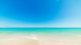 Blue sky and turquoise water in Miami Beach shor