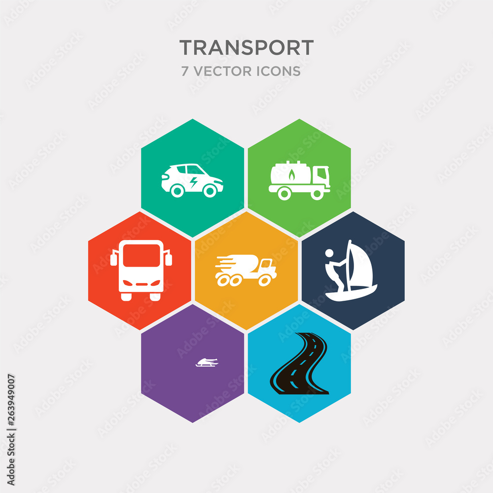 simple set of way, bobsleigh, sailing, transition icons, contains such as icons free transport, gas truck, hybrid car and more. 64x64 pixel perfect. infographics vector