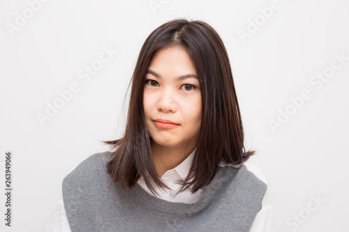 Smiling beautiful asian white collar women © themorningglory
