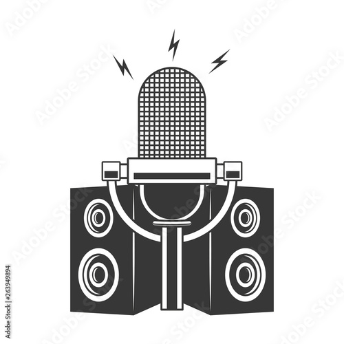 microphone and speakers
