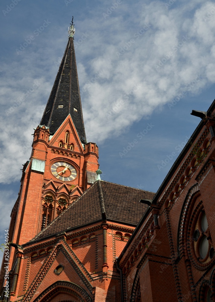 American Church, Luther Church (Lutherkirche) in Berlin Schöneberg from May 4, 2015, Germany