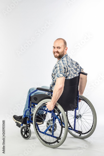 man on wheelschair