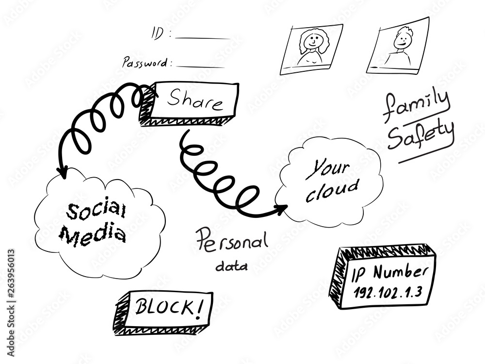 Virtual safety and personal data share in internet media Virtual safety and personal data share in internet media