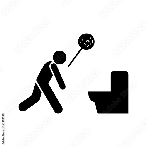 Liver, stool, symptoms, cancer icon. Element of liver cancer icon. Premium quality graphic design icon. Signs and symbols collection icon for websites, web design