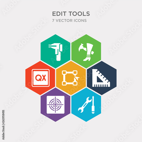 simple set of repair tool, registration mark, school triangle, free transform icons, contains such as icons quark, cobbler, calipers and more. 64x64 pixel perfect. infographics vector